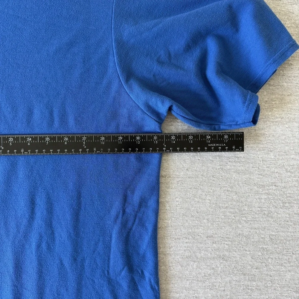 Gildan Dry Blend Men's Polo Shirt 5XL Blue Cotton Short Sleeve